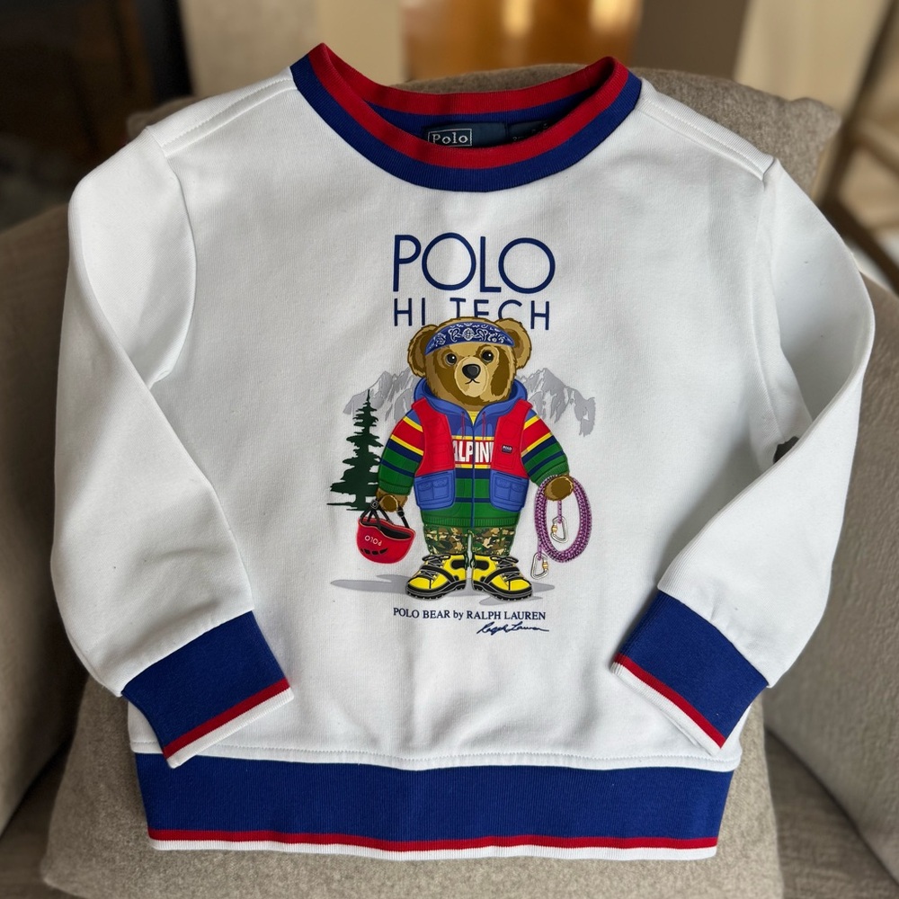 POLO Ralph Lauren Kids HI TECH Bear Limited Edition Sweatshirt - Picture 7 of 8